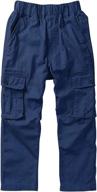mesinsefra cotton multi pockets pull cargo boys' clothing : pants logo
