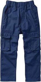 img 3 attached to Mesinsefra Cotton Multi Pockets Pull Cargo Boys' Clothing : Pants