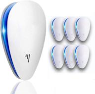 🐜 2021 ultrasonic pest repeller (6 pack) - electronic bug repellent for ants, mosquitoes, mice, spiders, roaches, rats, fleas, flies logo