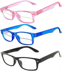 img 4 attached to Narrow Fashion Rectangular Leopard Eyeglasses