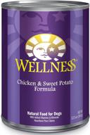 wellness complete health natural wet canned dog food with chicken & sweet potato - 12.5-ounce can (pack of 12) logo