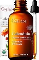 🌼 gya labs organic calendula oil for skin care - fight breakouts & nourish skin - 100% pure, natural cold pressed calendula - 1.02oz logo