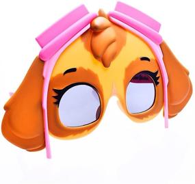 img 4 attached to 🐾 Sun-Staches Costume Sunglasses Skye Paw Patrol Party Favors UV400 in Brown, Yellow, Pink, and Black - Fun and Functional Eyewear for Skye Fans