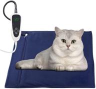 🐾 upgraded pet heating pad: electric warming mat for dogs and cats, 11 temperature levels, 12 timer options, auto power off - safe and adjustable indoor heated bed logo