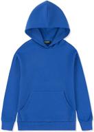 alaviking soft brushed fleece hooded sweatshirts - active pullover hoodie for boys and girls, ages 3-12 years logo
