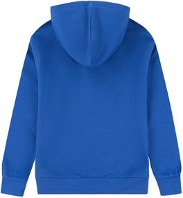 img 3 attached to ALAVIKING Soft Brushed Fleece Hooded Sweatshirts - Active Pullover Hoodie for Boys and Girls, Ages 3-12 Years
