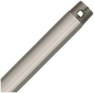 hunter 26019 12-inch downrod in brushed nickel finish logo