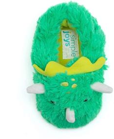 img 1 attached to Cozy and Cute: Simple Joys 🐻 by Carter's Unisex-Child Fuzzy Slipper for Optimal Comfort