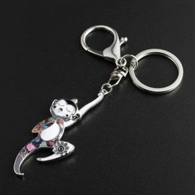 img 3 attached to 🐵 Lovely Monkey Keychain Keyring by Luckeyui