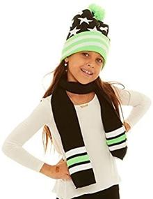 img 1 attached to 🧣 S W Girls Slouch Beanie Scarf for Girls' Fashion Accessories