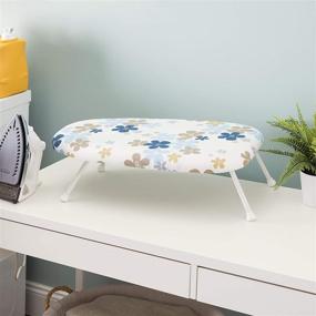 img 1 attached to 🌞 Convenient and Durable: Sunbeam Tabletop Ironing Board with Removable and Washable Cover