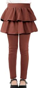 img 4 attached to KEREDA Cotton Footless Leggings for Girls - Optimal Clothing and Leggings