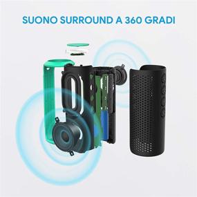 img 2 attached to 🔊 Портативные беспроводные Bluetooth-колонки Zamkol V4.2 - мощный звук с басами 360° 24 Вт, TWS, 15 часов воспроизведения, водонепроницаемость IPX6 - идеально подходят для путешествий, дома и на открытом воздухе