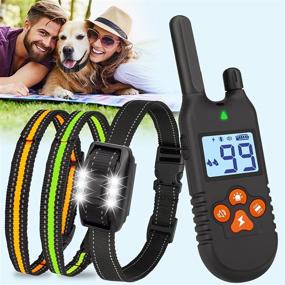 img 4 attached to iTecFreely Dog Training Collar: Remote Electronic Shock Collar for Effective Behavior Control in Large, Medium 🐶 & Small Dogs - Beep, Vibration, Shock Modes, 3300Ft Range, Waterproof & Rechargeable - Includes Light Feature