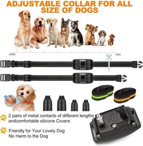 img 2 attached to iTecFreely Dog Training Collar: Remote Electronic Shock Collar for Effective Behavior Control in Large, Medium 🐶 & Small Dogs - Beep, Vibration, Shock Modes, 3300Ft Range, Waterproof & Rechargeable - Includes Light Feature