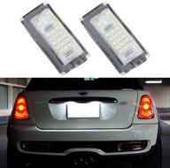 🚗 enhance your bmw/mini cooper s r50 r53 with 2 pcs car led number license plate lights - 6000k plate light bulb accessories logo