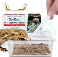 essential reptile tank accessory: reptile water food dish, feeding tongs, and escape-proof bowl for various species – lizard, bearded dragon, leopard gecko, crested gecko, chameleon, tortoise, frog, hermit crab, iguana, superworm, dubia, mealworm logo