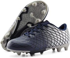img 4 attached to Enhanced Performance: JABASIC Outdoor Soccer Athletic Football Girls' Shoes