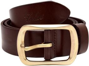 img 4 attached to 👔 Premium Falari Leather Black Belt: XL Men's Accessory with Style - 42/44 9002 BK