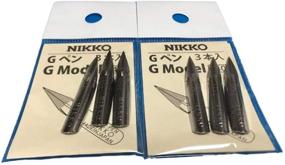 img 4 attached to 🖋️ Набор из 2 наборов перьев Nikko Manga Pen Nib N-Gpen (Всего 6 перьев)