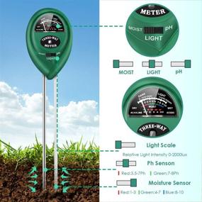 img 2 attached to Enhance Your Plant's Health with Soil PH Test Kit & Moisture/PH/Sunlight Meter – Perfect for Garden, Indoor/Outdoor Plants! Ideal for Garden, Lawn, Farm Soil