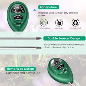 img 3 attached to Enhance Your Plant's Health with Soil PH Test Kit & Moisture/PH/Sunlight Meter – Perfect for Garden, Indoor/Outdoor Plants! Ideal for Garden, Lawn, Farm Soil