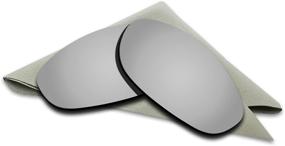 img 4 attached to Titanium Mirrored Polarized Replacement Sunglasses Men's Accessories
