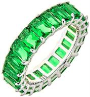 💍 maya j eternity ring - emerald-cut, featuring handcrafted and exquisite gemstones for fashionable elegance logo