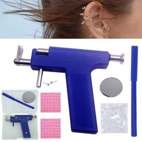img 4 attached to 💉 98Pcs Ear Piercing Tool Kit, Stainless Steel Body Piercing Gun Set for Ears, Nose, Navel, Lips - Professional Studio or DIY Piercings, includes Stud Earrings - Salon-Grade Home Piercing Kit