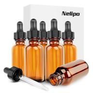 amber dropper bottles for essential oils by nelipo logo