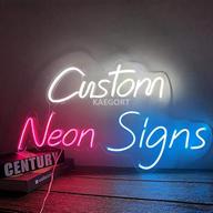 kaegort custom led neon light sign wall decor personalized handmade design neon art wall sign for party wedding bar slogan custom text color font styles (power adapter include) logo