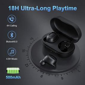 img 3 attached to Bluetooth Cancelling Waterproof Headphones Microphone