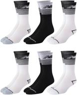 🧦 optimized new balance men's moisture wicking cushioned crew socks (6 pack) логотип