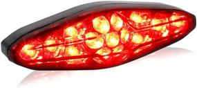 img 4 attached to NTHREEAUTO Taillight Universal Compatible Kawasaki