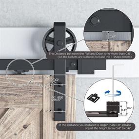 img 2 attached to SmartStandard Barn Door Soft Close Mechanism Hardware Kit - Upgraded Hole-Free Version - Set of 2 - Fits 88-132 lb Single Door - Spring Buffer Damper for Normal Weight Doors