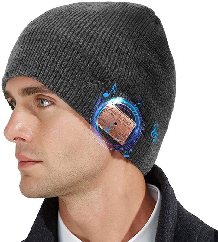 bluetooth wireless knitted headphone christmas 로고