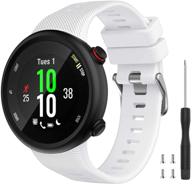 премиальный запасной ремешок из силикона для спорта для garmin forerunner 45s - совместимый браслет на запястье watbro для любителей фитнеса логотип