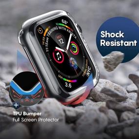 img 3 attached to 🖊️ Чехол Penom для Apple Watch SE Series 6 и Series 5/4 (40 мм, прозрачный) - Защитная пленка экрана (2020)