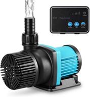 jerepet 1850 gph 55w 16ft aquarium water pump 24v dc with controller - submersible & inline return pump for fish tank, aquariums, fountains, sump, hydroponic, pond - freshwater and marine water use logo