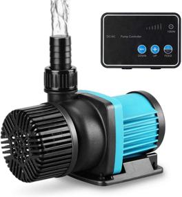 img 4 attached to JEREPET 1850 GPH 55W 16FT Aquarium Water Pump 24V DC with Controller - Submersible & Inline Return Pump for Fish Tank, Aquariums, Fountains, Sump, Hydroponic, Pond - Freshwater and Marine Water Use