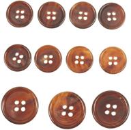 🧥 upgrade your blazers and suits with yahoga 11-piece light brown horn buttons set - genuine buffalo horn suit buttons for men logo