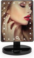 💄 glamiror lighted makeup mirror with led lights - black vanity mirror for makeup, light up mirror for glamorous results logo