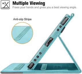 img 1 attached to 📱 Fintie Case for Samsung Galaxy Tab A 8.4 2020 Model SM-T307 - Corner Protection, Multi-Angle Viewing Stand, Turquoise/Brown