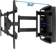 📺 mount-it! recessed tv wall mount: full motion in-wall bracket for flush installation, 28 inch extended arm, fits screen sizes 32-70 inch, up to 175 lbs logo