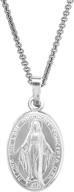 sterling silver miraculous pendant necklace girls' jewelry for necklaces & pendants logo