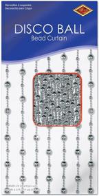 img 1 attached to Party Accessory: Disco Ball Bead Curtain - 1 Count (1/Pkg)
