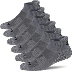 img 4 attached to 🧦 Top-Quality APTYID Men's Performance Cushion Ankle Athletic Running Socks (6 Pairs) - Superior Comfort & Performance