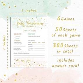 img 4 attached to 👶 Ultimate 6-in-1 Baby Shower Games Set: 50 Each for Fun Favors, Gender Reveal Party Supplies, and Activities - Perfect for Boys, Girls, or Unisex Celebrations!