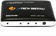 📺 j-tech digital jtd0102/4k 2-port hdmi splitter - ultra hd 4k 3840 x 2160 resolution & 3d support logo