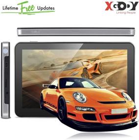 img 1 attached to 📍 Xgody 7 Inch Truck GPS Navigation System with Sunshade, 8GB Memory, Spoken Directions, Speed Limit Displays, Capacitive Touch Screen, SAT Navigator with Lifetime US Map Updates